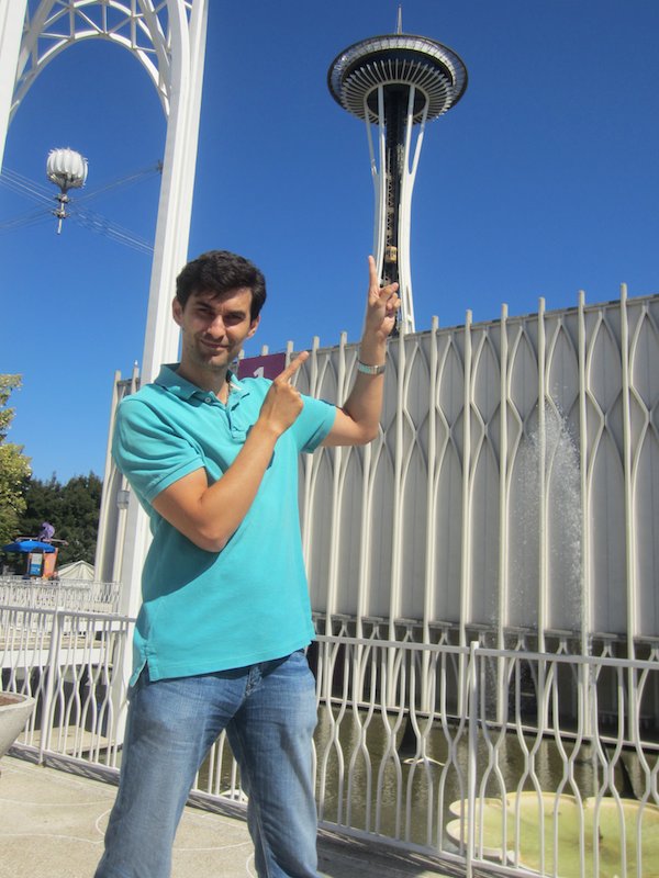 Ilya on Seattle Space Needle