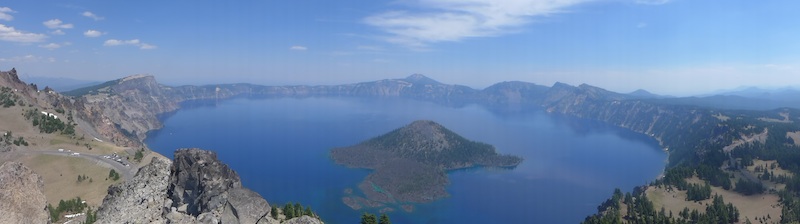 Crater Lake, Oregon - Панорама Кратерного озера, Орегон