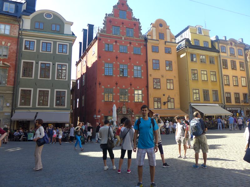 Швеция. Стокгольм. Центральная площадь старого города Stortorget